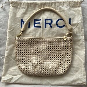 Clare V Cream Woven Bag